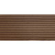 Deck WPC Περίφραξη καφέ σκούρο με χτένι 12cm