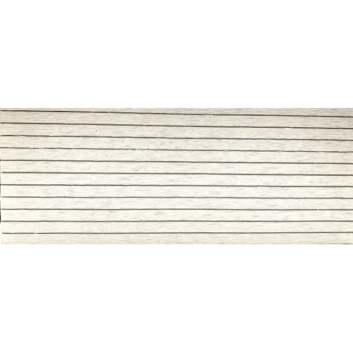 Deck WPC Περίφραξη λευκό με χτένι 12cm