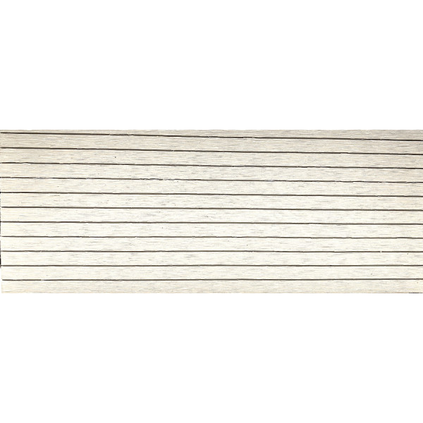 Deck WPC Περίφραξη λευκό με χτένι 12cm