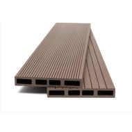 DECK WPC Περίφραξη καφέ σκούρο με χτένι - 14cm